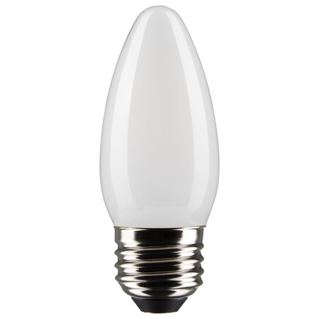 Satco 4 Watt B11 LED Lamp, Frost, Medium Base, 90 CRI, 3000K, 120 Volts S21288
